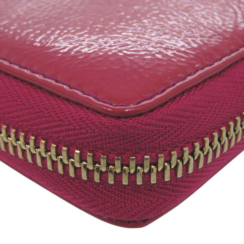 GUCCI Long Wallet Purse Patent leather purple SOHO