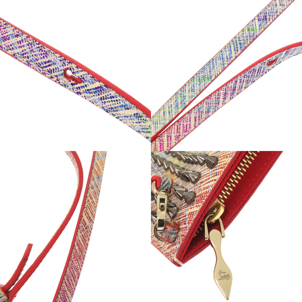 Christian Louboutin Shoulder Bag leather multicolor Unicorn Spike