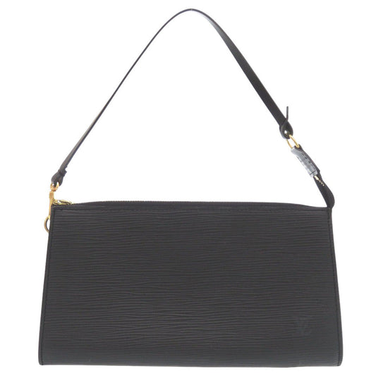 LOUIS VUITTON Pouch M52942 Epi Leather Noir Epi Pochette Accessoires Women Used Authentic