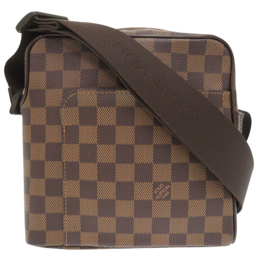 LOUIS VUITTON Shoulder Bag N41442 Damier canvas Brown Damier Olaf PM Women Used Authentic