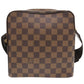 LOUIS VUITTON Shoulder Bag N41442 Damier canvas Brown Damier Olaf PM Women Used Authentic