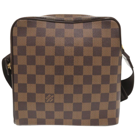 LOUIS VUITTON Shoulder Bag N41442 Damier canvas Brown Damier Olaf PM Women Used Authentic