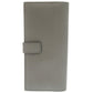 PRADA Long Wallet Purse leather gray Bifold Wallet mens Used Authentic