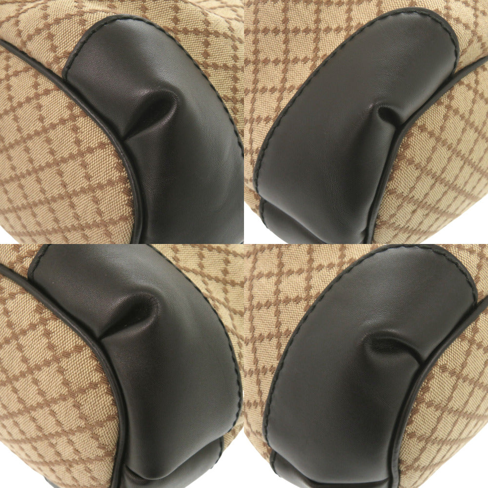 GUCCI Handbag 247902 GG canvas, leather beige Women Used Authentic