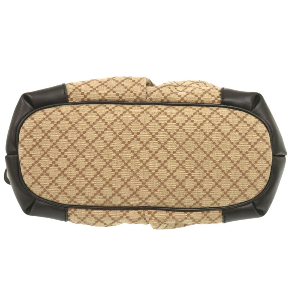 GUCCI Handbag 247902 GG canvas, leather beige Women Used Authentic