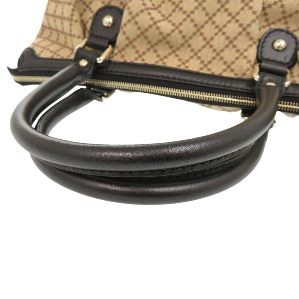 GUCCI Handbag 247902 GG canvas, leather beige Women Used Authentic