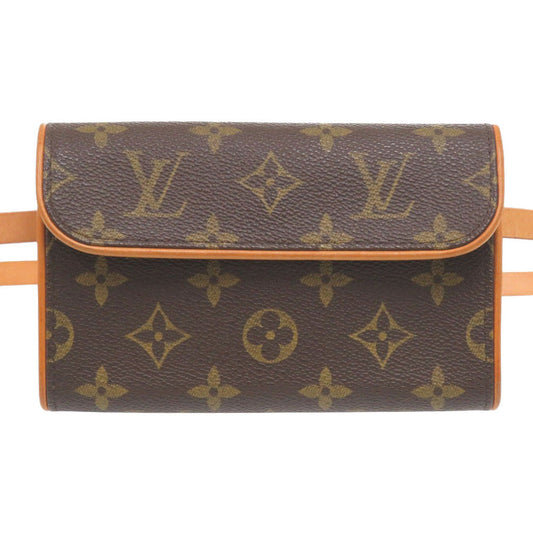 LOUIS VUITTON Waist bag M51855 Monogram canvas Brown Monogram Pochette Florentine Women Used Authentic