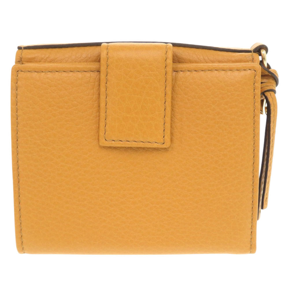 GUCCI Bifold Wallet 323399 leather yellow Women Used Authentic