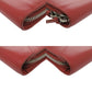 BALENCIAGA Long Wallet Purse 371661 Calfskin Red Women Used Authentic