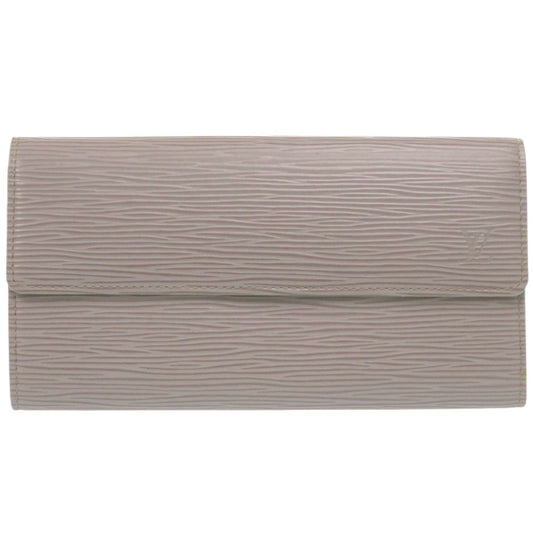 LOUIS VUITTON Long Wallet Purse M63592 Epi Leather Gray type Epi Pochette Porto Monnet Credit unisex(Unisex) Used Authentic
