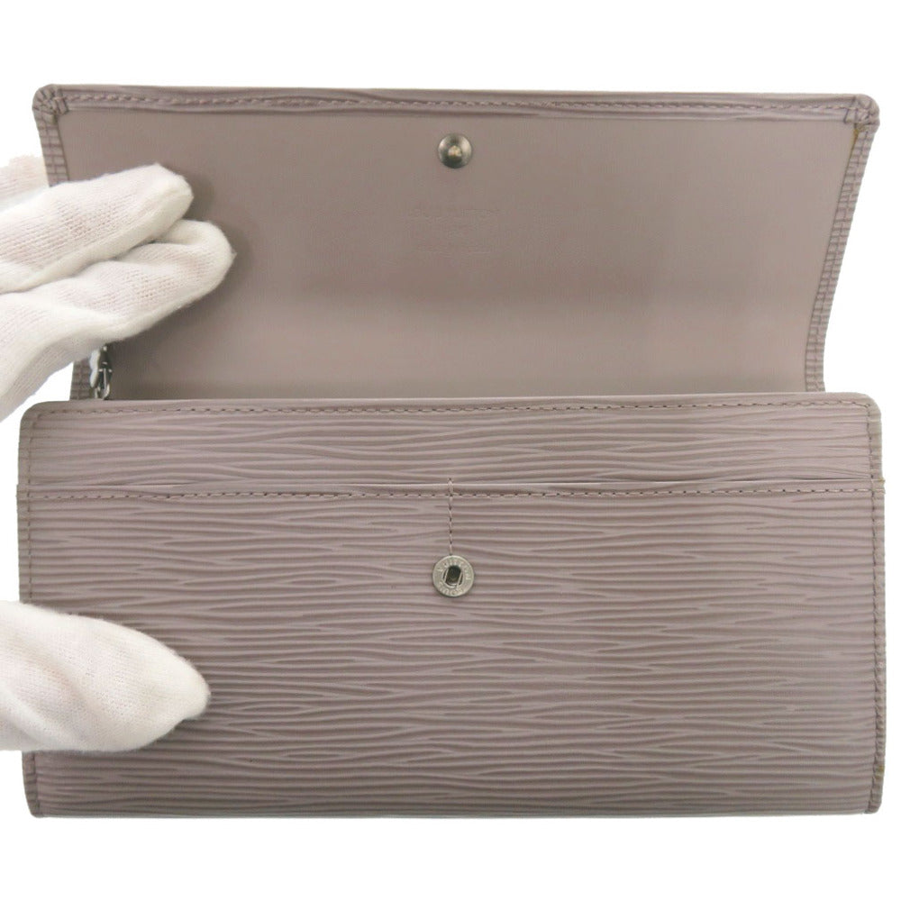 LOUIS VUITTON Long Wallet Purse M63592 Epi Leather Gray type Epi Pochette Porto Monnet Credit unisex(Unisex) Used Authentic