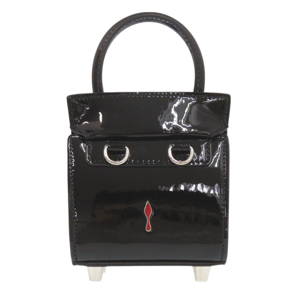 Christian Louboutin Shoulder Bag 1215050 Patent leather black Paloma Nano
