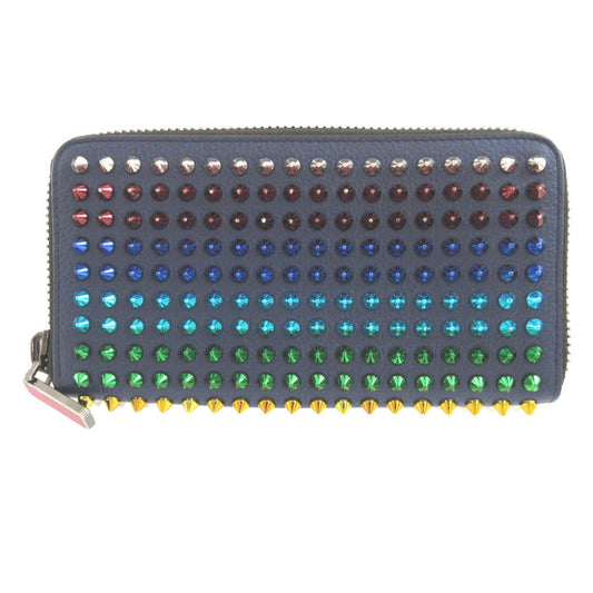 Christian Louboutin Long Wallet Purse leather blue
