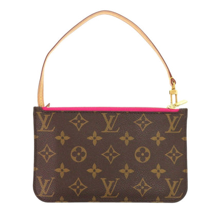 LOUIS VUITTON Pouch Monogram canvas Brown Monogram Neverfull Pouch for PM Women Used Authentic