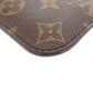 LOUIS VUITTON Pouch Monogram canvas Brown Monogram Neverfull Pouch for PM Women Used Authentic