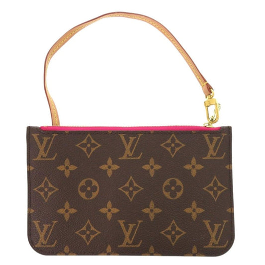 LOUIS VUITTON Pouch Monogram canvas Brown Monogram Neverfull Pouch for PM Women Used Authentic