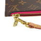 LOUIS VUITTON Pouch Monogram canvas Brown Monogram Neverfull Pouch for PM Women Used Authentic
