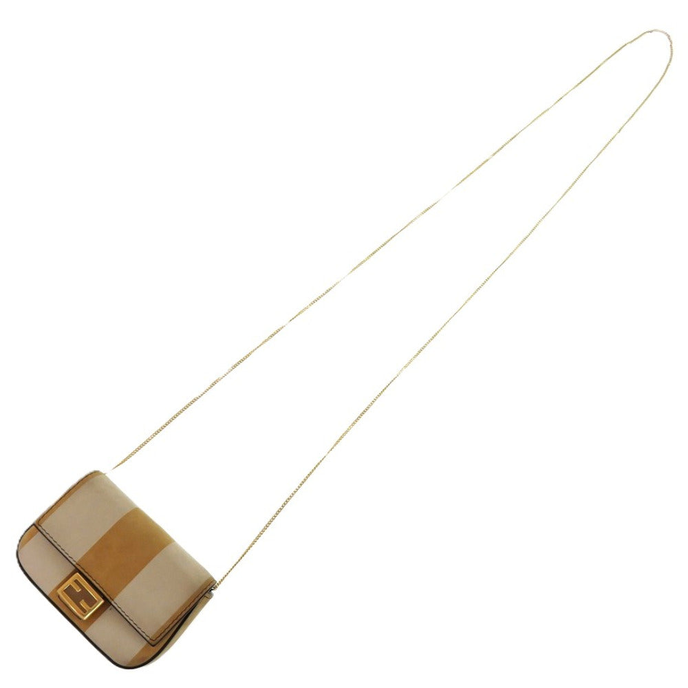 FENDI Shoulder Bag 7AR844 Suede beige Nano Bucket