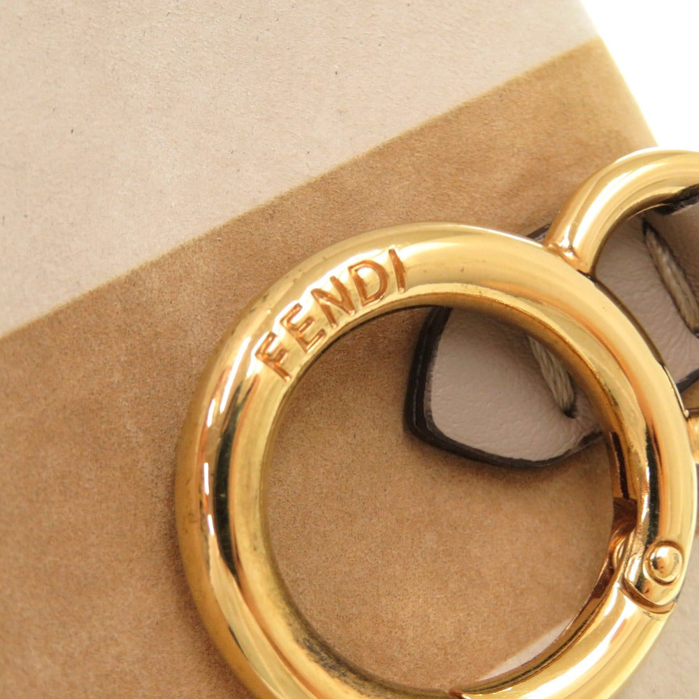 FENDI Shoulder Bag 7AR844 Suede beige Nano Bucket