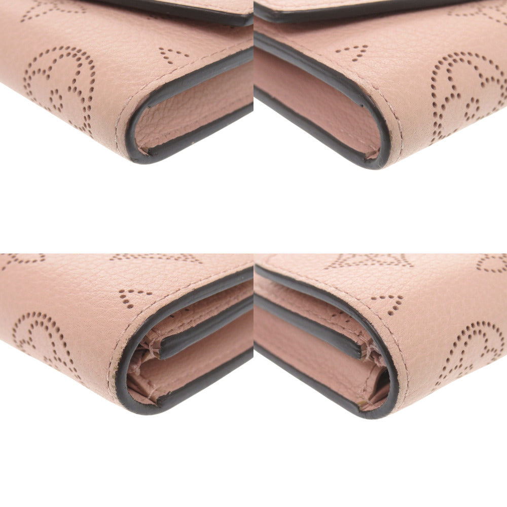 LOUIS VUITTON Coin case M64050 Monogram Mahina Magnolia Portomone Anae Women Used Authentic