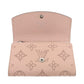 LOUIS VUITTON Coin case M64050 Monogram Mahina Magnolia Portomone Anae Women Used Authentic