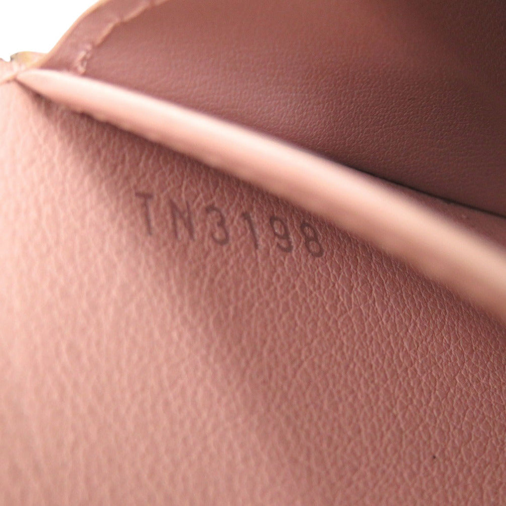 LOUIS VUITTON Coin case M64050 Monogram Mahina Magnolia Portomone Anae Women Used Authentic