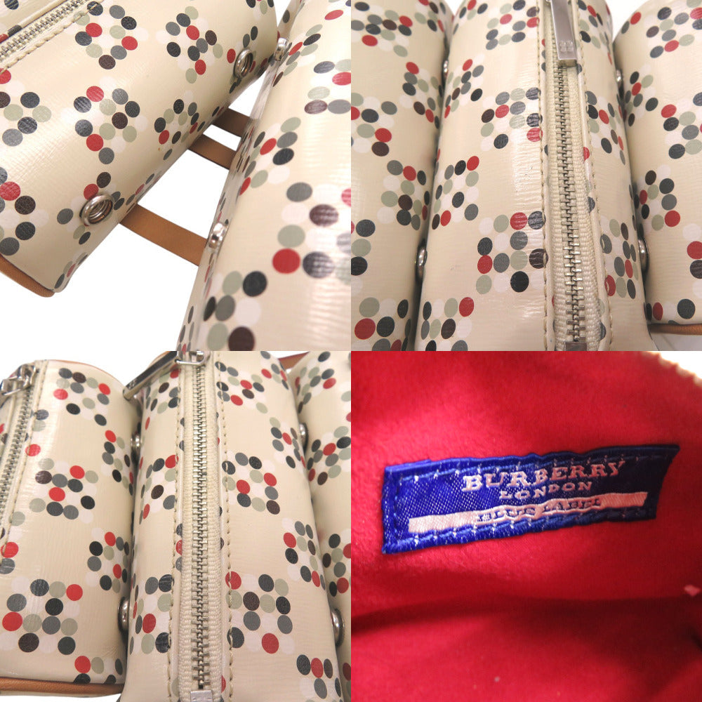 BURBERRY BLUE LABEL Backpack PVC multicolor Dot Pattern Transformation Women Used Authentic