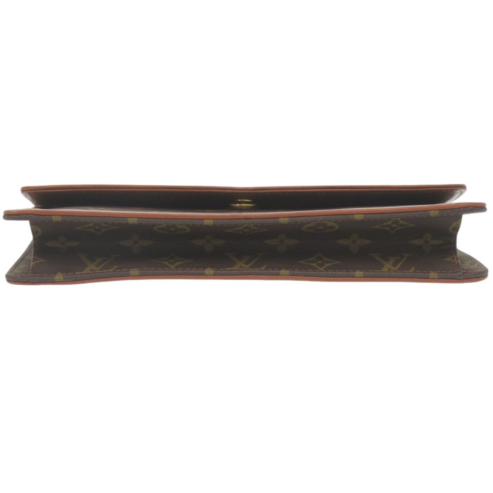 LOUIS VUITTON Clutch bag M51812 Monogram canvas Brown Monogram Pochette dame Women Used Authentic