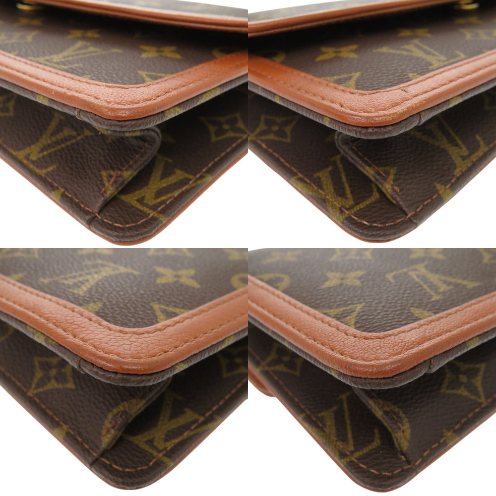 LOUIS VUITTON Clutch bag M51812 Monogram canvas Brown Monogram Pochette dame Women Used Authentic
