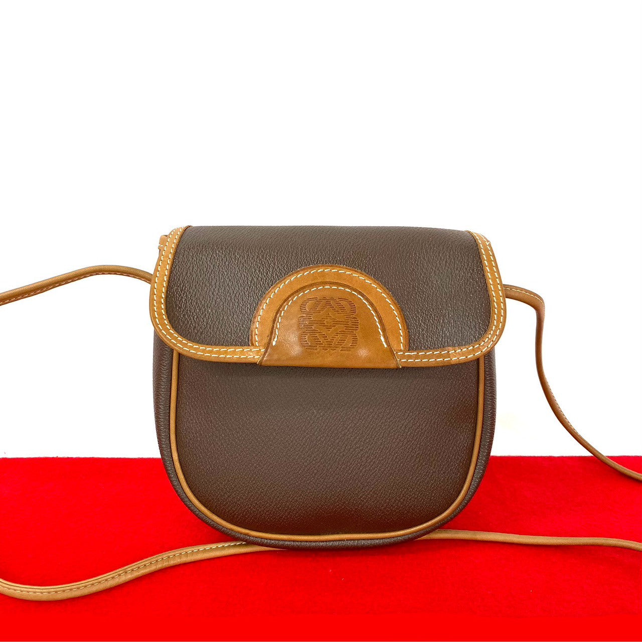 LOEWE Shoulder Bag leather Brown