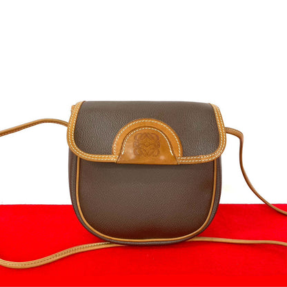 LOEWE Shoulder Bag leather Brown