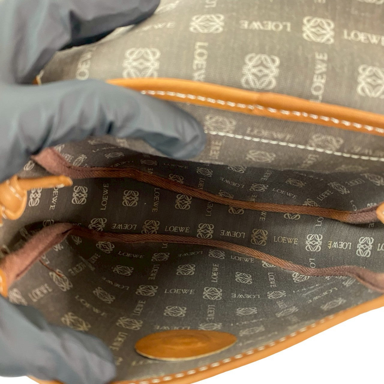 LOEWE Shoulder Bag leather Brown