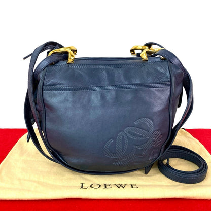 LOEWE Shoulder Bag leather Navy