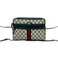 GUCCI Shoulder Bag leather Navy Sherry line