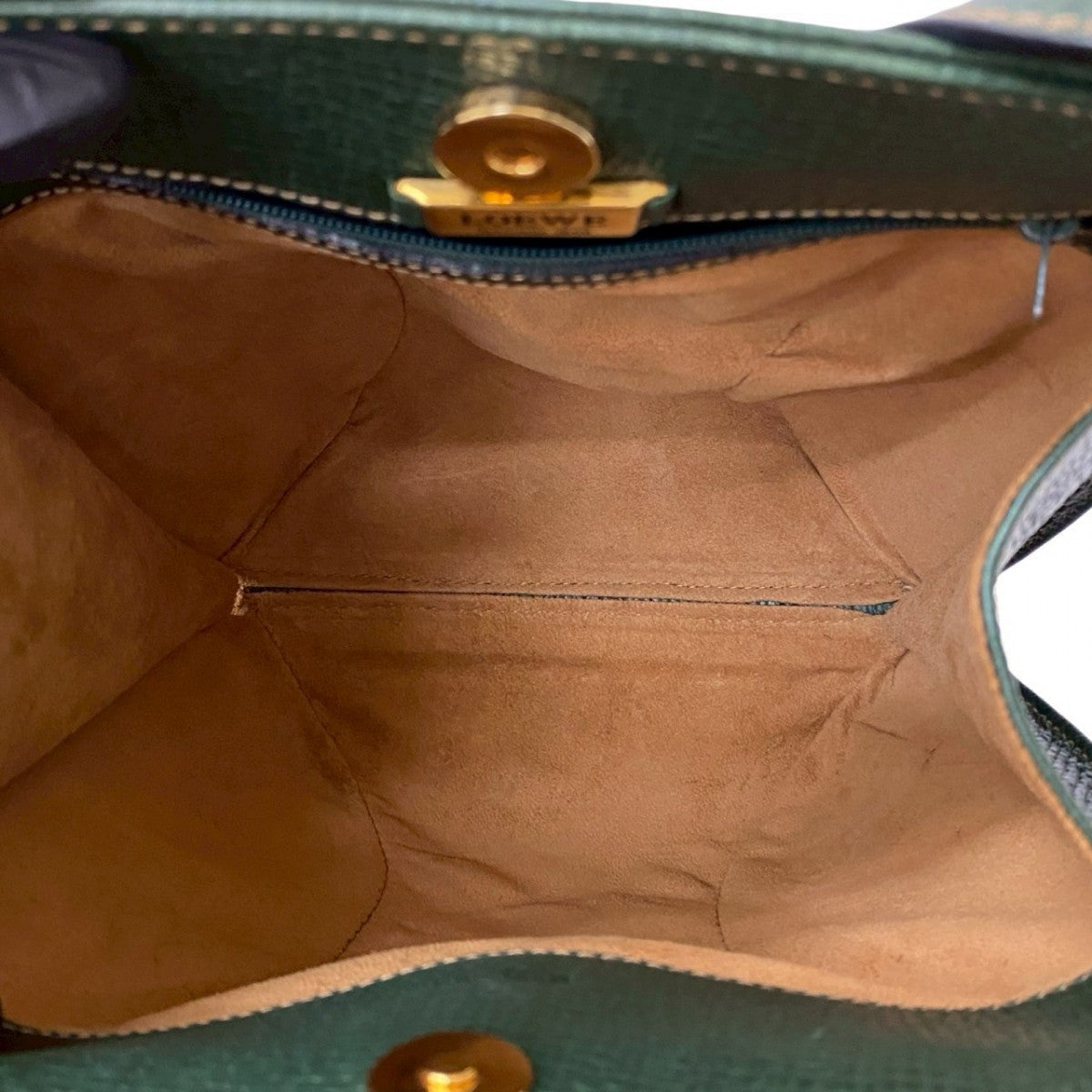 LOEWE Handbag leather green