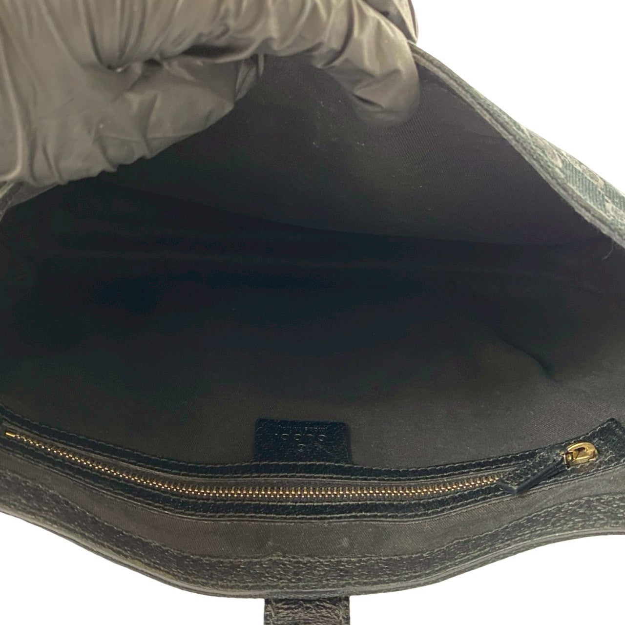 GUCCI Shoulder Bag leather black Jackie