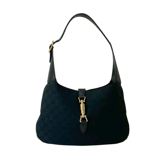 GUCCI Shoulder Bag leather black Jackie