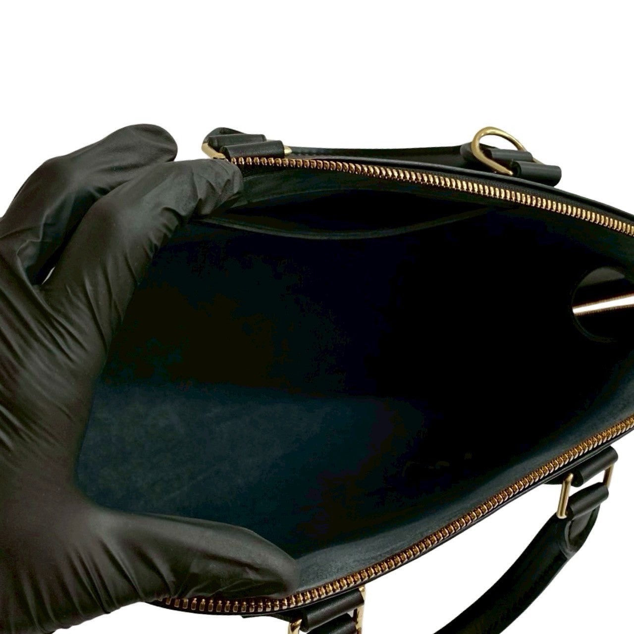 LOUIS VUITTON Handbag Epi Leather black Epi Alma PM