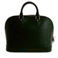LOUIS VUITTON Handbag Epi Leather black Epi Alma PM