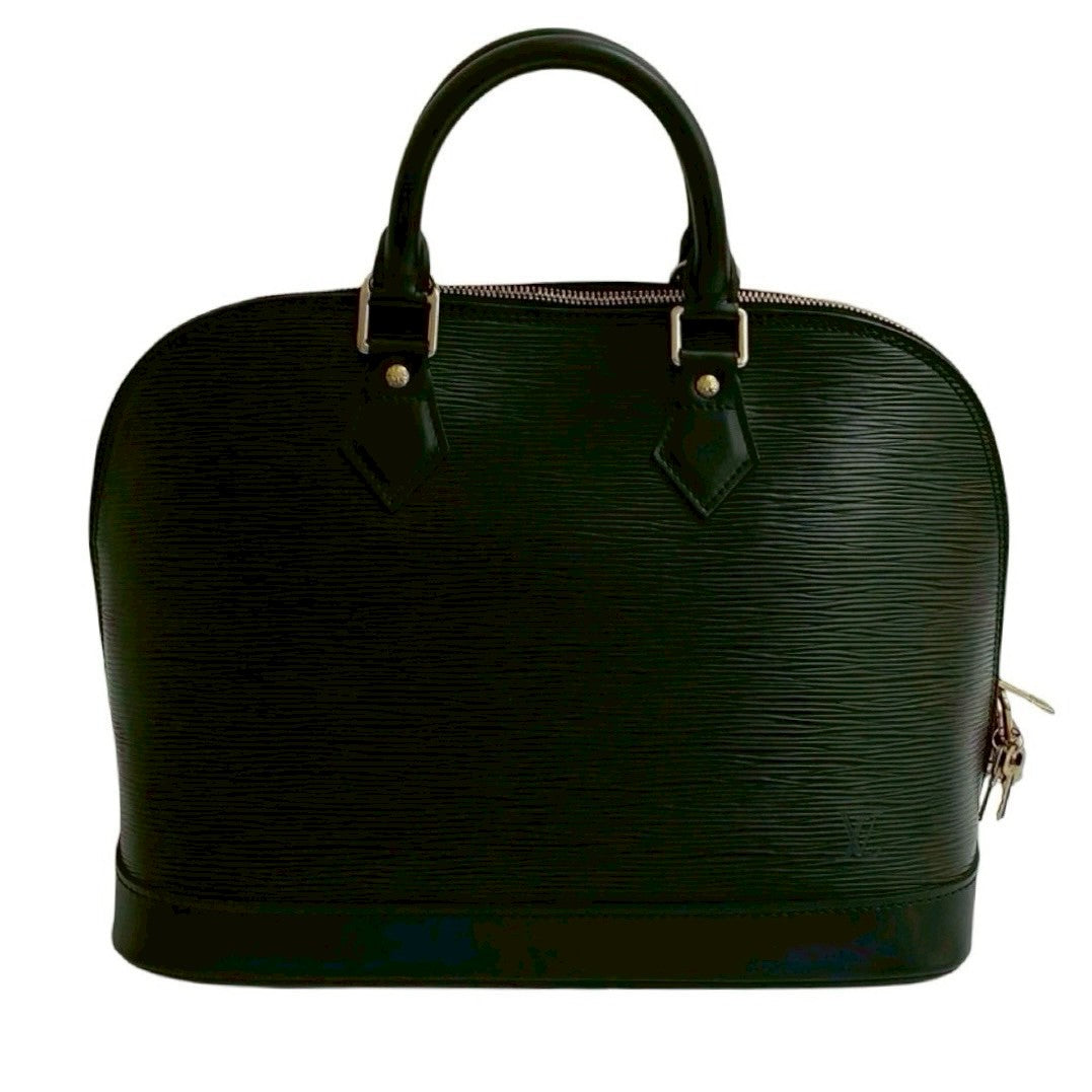 LOUIS VUITTON Handbag Epi Leather black Epi Alma PM