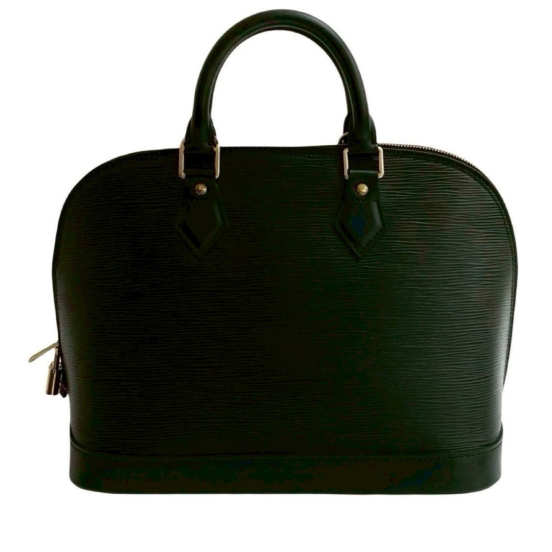 LOUIS VUITTON Handbag Epi Leather black Epi Alma PM