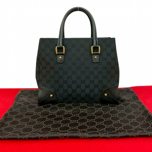 GUCCI Tote Bag leather black