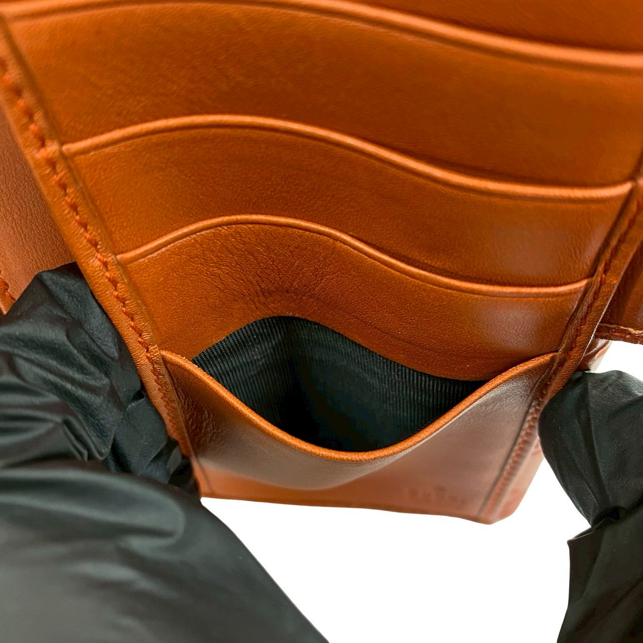 GUCCI Long Wallet Purse leather Orange Gucci Shima