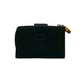 GUCCI Bifold Wallet leather black Bamboo Medium wallet