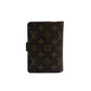 LOUIS VUITTON Bifold Wallet leather Brown Monogram Porto Papier Zip