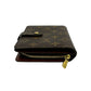 LOUIS VUITTON Bifold Wallet leather Brown Monogram Porto Papier Zip
