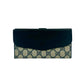 GUCCI Long Wallet Purse leather Navy