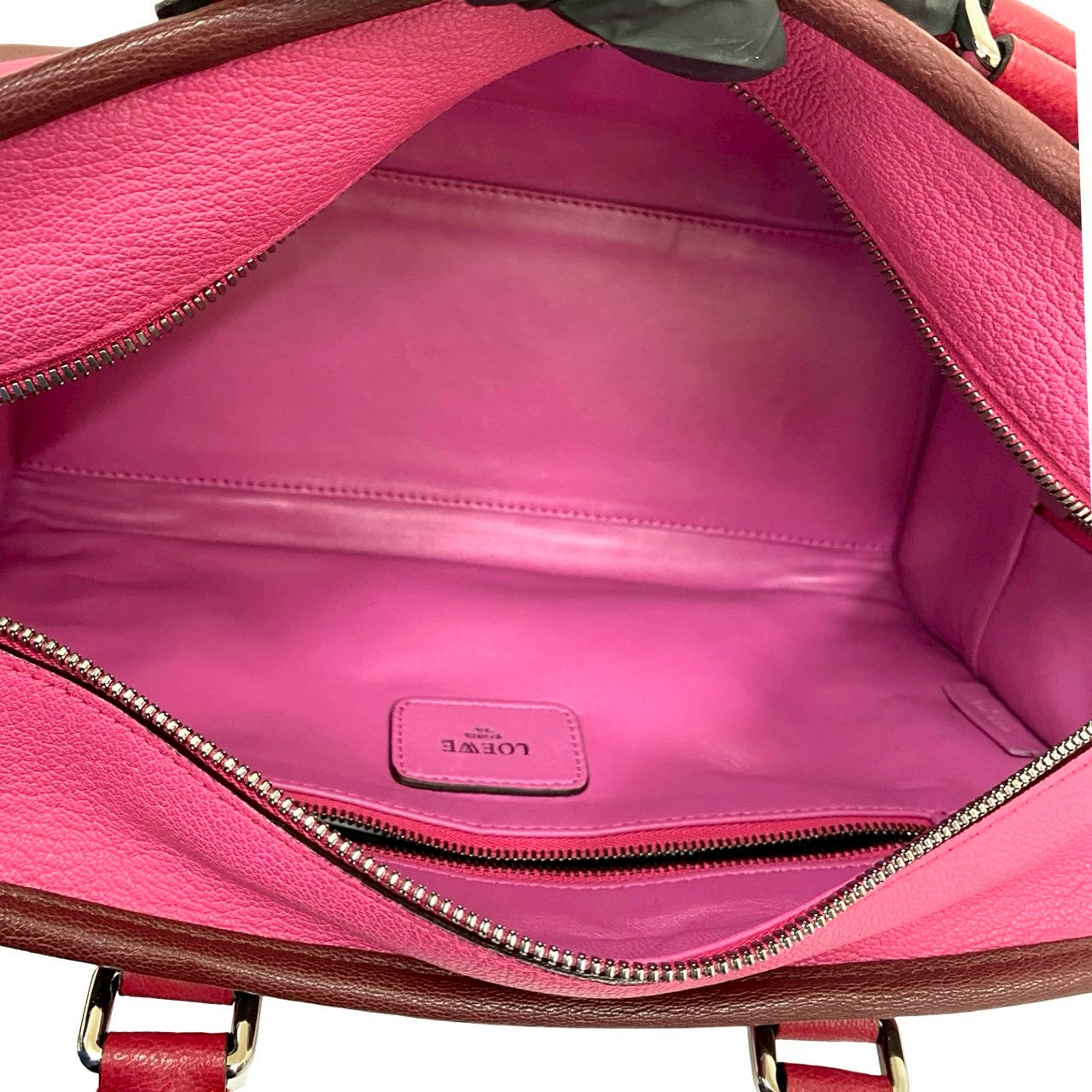 LOEWE Handbag leather pink Americana 28