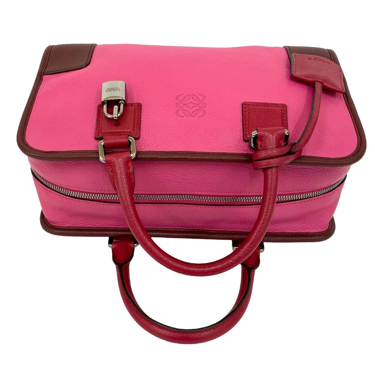 LOEWE Handbag leather pink Americana 28