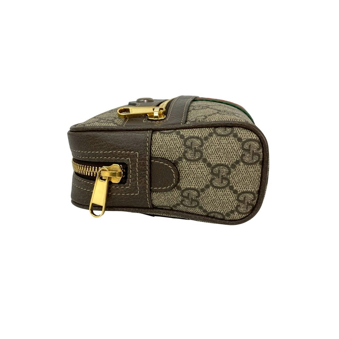 GUCCI Sling bag leather Brown GG Supreme Ophidia waist pouch